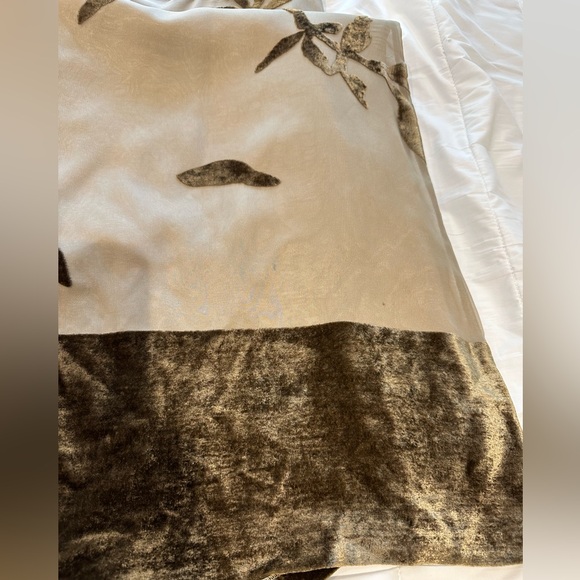 Paris Boutique Designer 2PC Dress Silk w Velvet Trim. Size 42 or 8-10. NWT - Picture 4 of 13